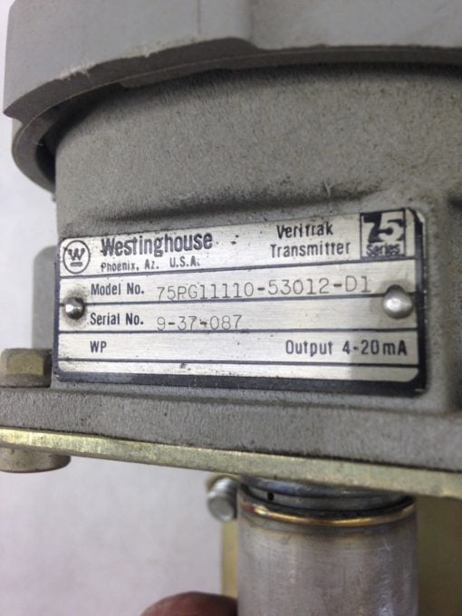 WESTINGHOUSE 75PG11110-53012-D1 PRESSURE TRANSMITTER (B423) 2