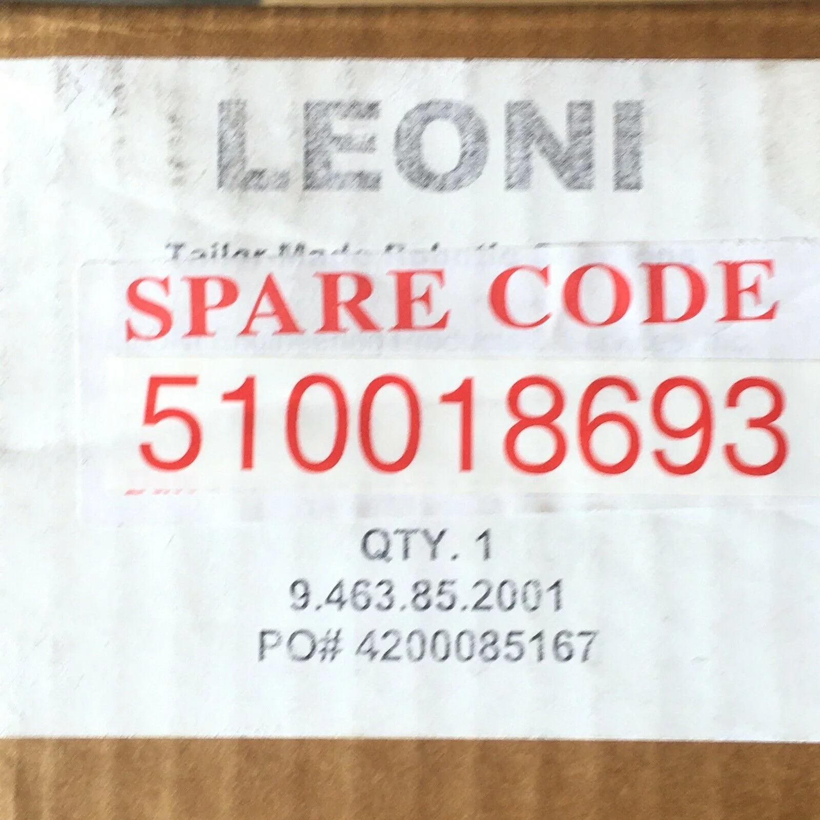 LEONI 9.463.85.2001 LSH UMBILICAL CABLE DRESSPACK DEVICE-NET, AUX POWER - Image 6