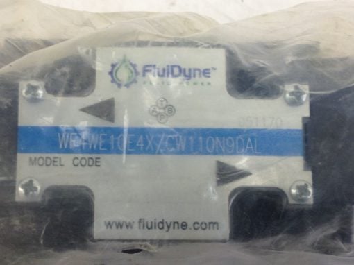 NEW! FLUIDYNE WF4WE10E4X/CW110N9DAL SOLENOID HYDRAULIC VALVE (B379) 2