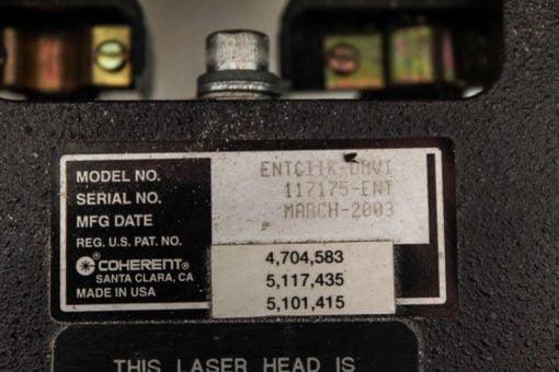 COHERENT ENTCIIK-DMVI ENTERPRISE II ARGON ION LASER HEAD! FAST SHIPPING! (P8) 4