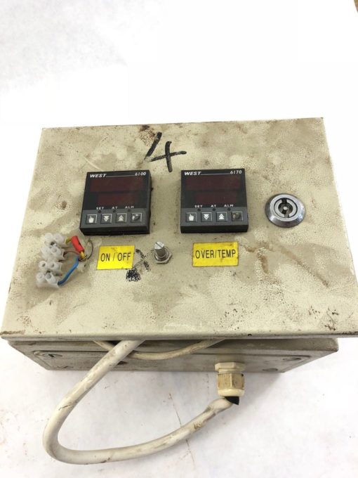 USED WEST 6100 6170 N6100 TEMPERATURE CONTROLLER AND ENCLOSURE, (B445) 1
