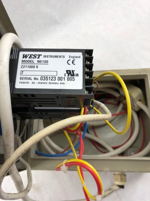 USED WEST 6100 6170 N6100 TEMPERATURE CONTROLLER AND ENCLOSURE, (B445) 2