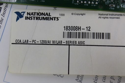 National Instruments Lab PC 1200/AI W/LAB Series ASIC 183008H-12 *NEW* (B84) 2