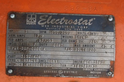 Electrostatic DC Motor 3157-426 CD189ACY 5CD145VE001B005 *NEW* (Connex) 2