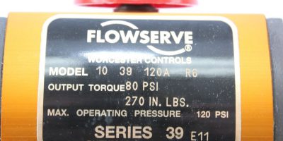 WORCESTER CONTROL FLOWSERVE 39-10 PNEUMATIC ACTUATOR 80-PSI 120A 270″/# NIB(B242 1