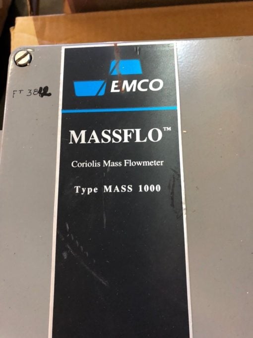 EMCO DANFOSS MASSFLO SIGNAL CONVERTER MASS 1000 CORIOLIS MASS FLOWMETER, (MP1) 2