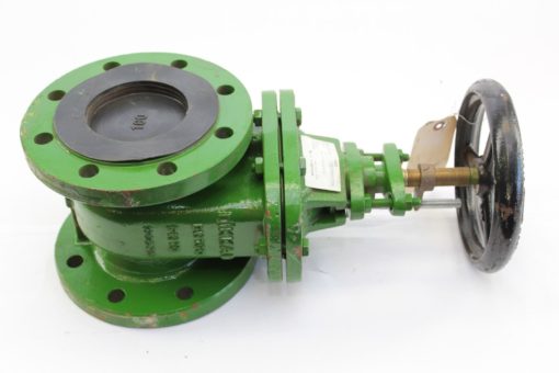 Dikkan 4″ DN109 PN10 120625 100MM Gate valve Non-rise stem GREEN *NEW* (Connex) 1