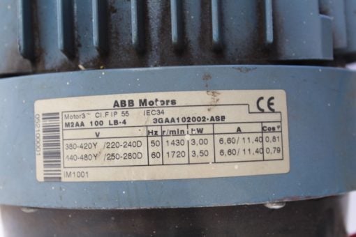 ABB 3 Phase Motor 3GAA102002-ASB *NEW* (Connex) 2