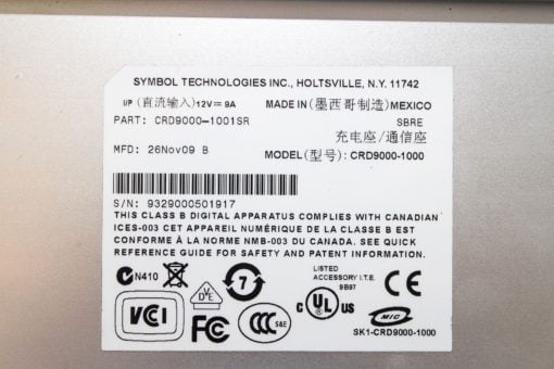 SYMBOL MOTOROLA MC9090-GJ0HCEFA6WR LASER BARCODE SCANNER W/ BASE/CHARGER! (B152) 4