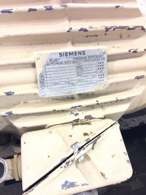 USED SIEMENS 51-502-031 RGZESO 20 HP, 1755 RPM, 256T FRAME, MOTOR, (NP3) 2