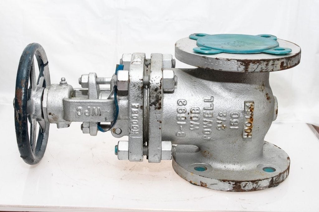 POWELL B1699 WOB CLASS 150 2 1/2 FLANGED STAINLESS STEEL GATE VALVE (B124)