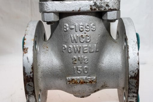 POWELL B-1699 WOB CLASS 150 2 1/2â? FLANGED STAINLESS STEEL GATE VALVE NEW (B124) 2