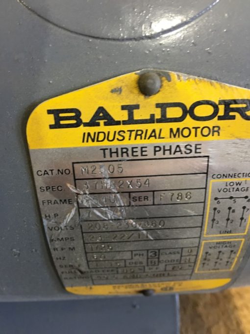 NEWÂ BALDOR 3 PHASE M2505 7