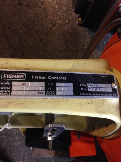 FISHER CONTROLS 32-24 177S CONTROL VALVE 2