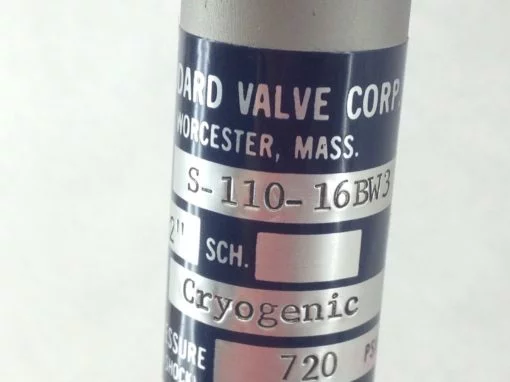 GODDARD S-110-16BW2 SS CRYOGENIC 2” SOFT-SEATED GATE VALVE, HANDWHEEL (B53) 3