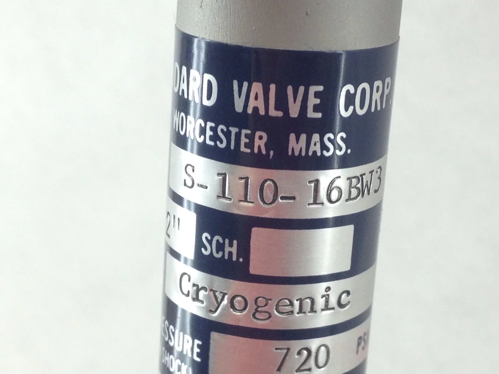 GODDARD S-110-16BW2 SS CRYOGENIC 2” SOFT-SEATED GATE VALVE, HANDWHEEL (B53) 3
