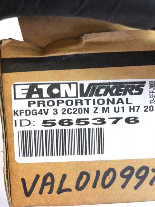 NEW IN BOX VICKERS KFDG4V 3 2C20N Z M U1 H7 20 SPOOL #F0011197414589090108 (B449 2