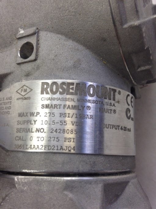 ROSEMOUNT 3051 L4AA2FD21AJQ4 PRESSURE TRANSMITTER (B450) 2