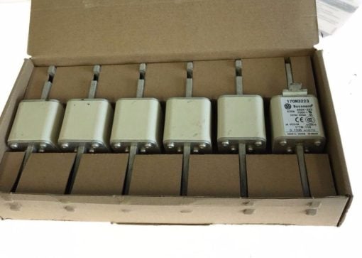 NEW BOX OF 6 COOPER BUSSMAN 170M3223 TYPOWER ZILOX FUSES, 630A, 690VAC, (F63) 1