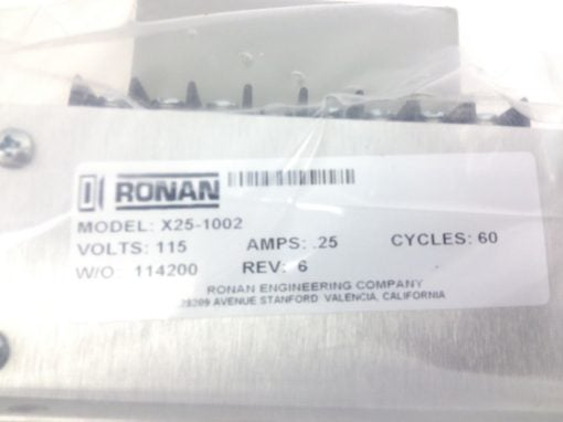 RONAN X25-1002 REV 6 SPEED & MOTION DETECTOR AMPLIFIER (H79) 3