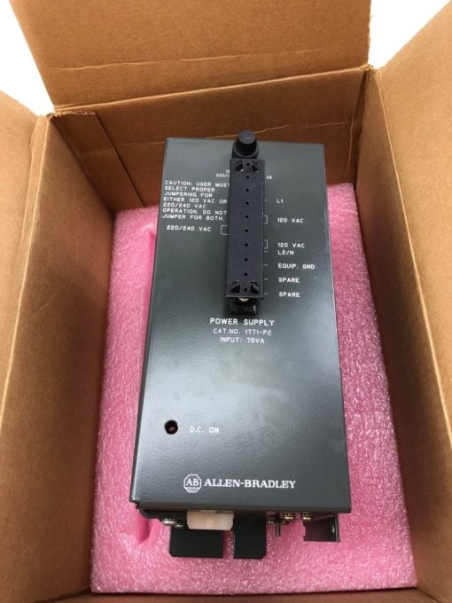 NEW IN BOX ALLEN BRADLEY 1771-P2 120/220 VAC POWER SUPPLY SER A YEAR 2016 (B451) 1