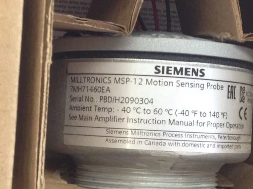 SIEMENS MILLTRONICS MSP-12 MOTION SENSING PROBE & DVD (B450) 2