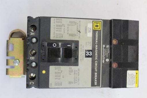 Square D 25A FH36025 3 Pole Circuit Breaker *NEW* (B244) 2