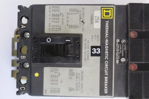 Square D 25A FH36025 3 Pole Circuit Breaker *NEW* (B244) 4