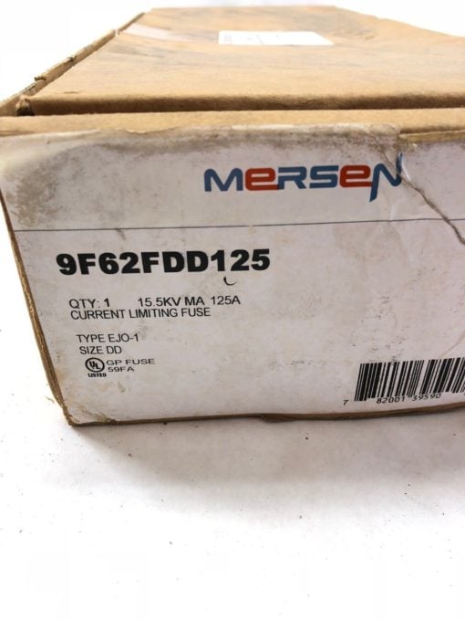 NEW IN BOX GENERAL ELECTRIC 9F62FDD125 CURRENT LIMITING FUSE 125A 15