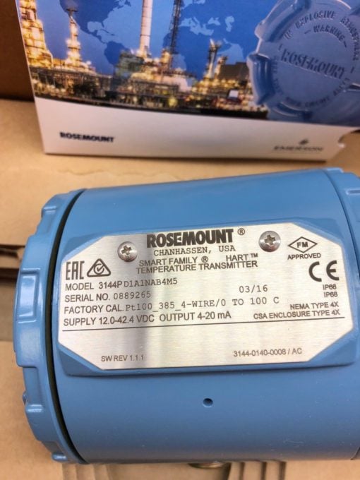 NEW IN BOX ROSEMOUNT 3144PD1A1NAB4M5 HART TEMPERATRURE TRANSMITTER (B452) 2