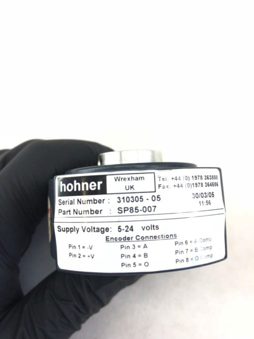 NEW HOHNER SP85-007 INCREMENTAL OPTICAL ENCODER 5-24 VDC, FAST SHIP! B404 2
