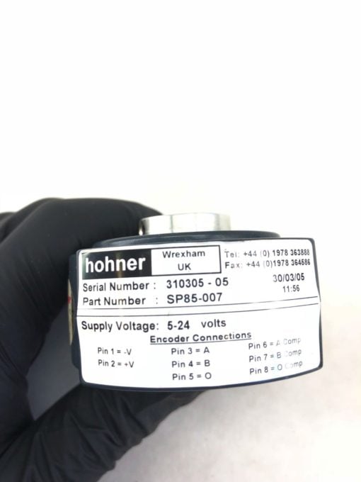 NEW HOHNER SP85-007 INCREMENTAL OPTICAL ENCODER 5-24 VDC, FAST SHIP! B404 2