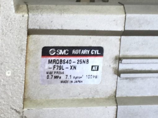 SMC MRQBS40-25NB-F79L-XN ROTARY PNEUMATIC CYLINDER (H300) 2