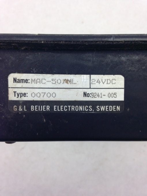 BEIJER ELECTRONICS MAC-50 OPERATOR INTERFACE CONTROL (H334) 2
